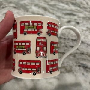 Harrods Mint Rare Red Double-Decker Bus Mug from London